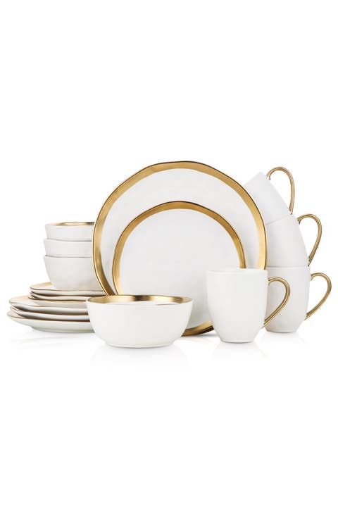 Florian Porcelain 16-piece Dinnerware Set