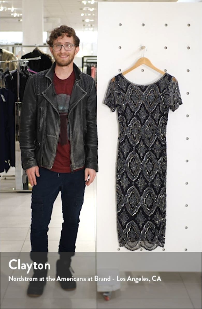 Stain Glass Beaded Cocktail Dress, sales video thumbnail