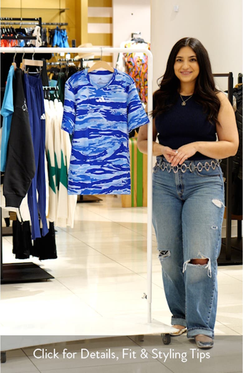 Kids' Camo Print Cotton T-Shirt, sales video thumbnail