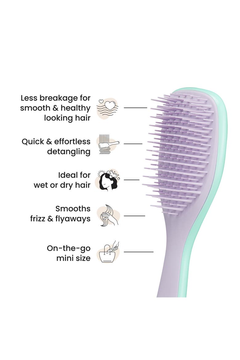 Mini Ultimate Detangling Hairbrush, Alternate, color, LILAC MINT
