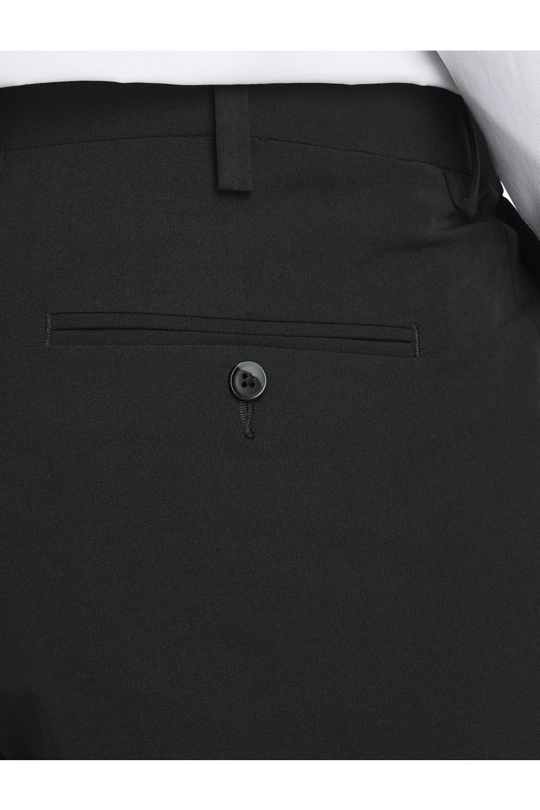 Big & Tall Easy Stretch Pleated Dress Pants, Alternate, color, BLACK