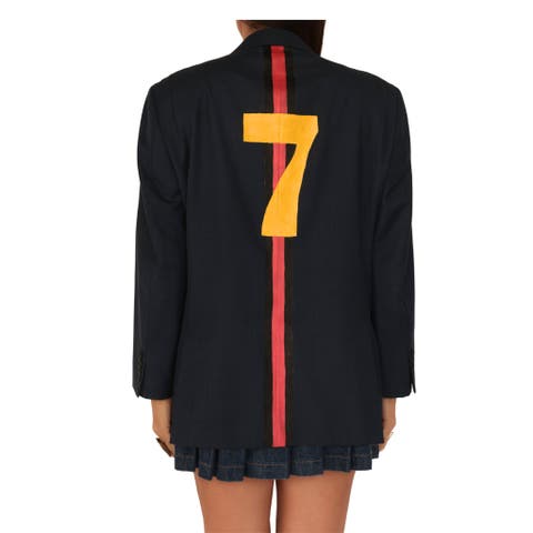 Navy Racing Stripe 7 Blazer