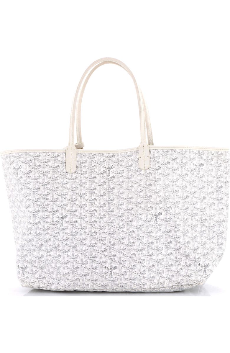 Pre-Owned Goyard Saint Louis Tote Coated Canvas PM, Main, color, White