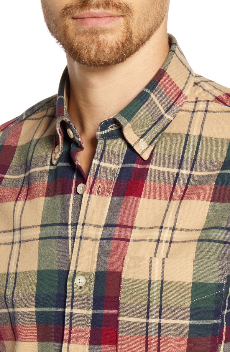 NN07 Levon 5913 Slim Fit Check Button-Down Flannel Shirt, Alternate, color, 