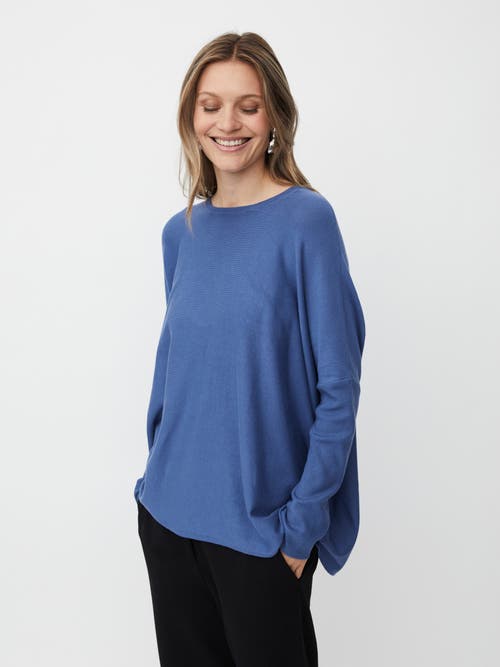 Masai Copenhagen Long Sleeve Round Neck Knit Sweater In Blue