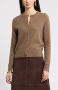 Nordstrom Cashmere Crewneck Cardigan