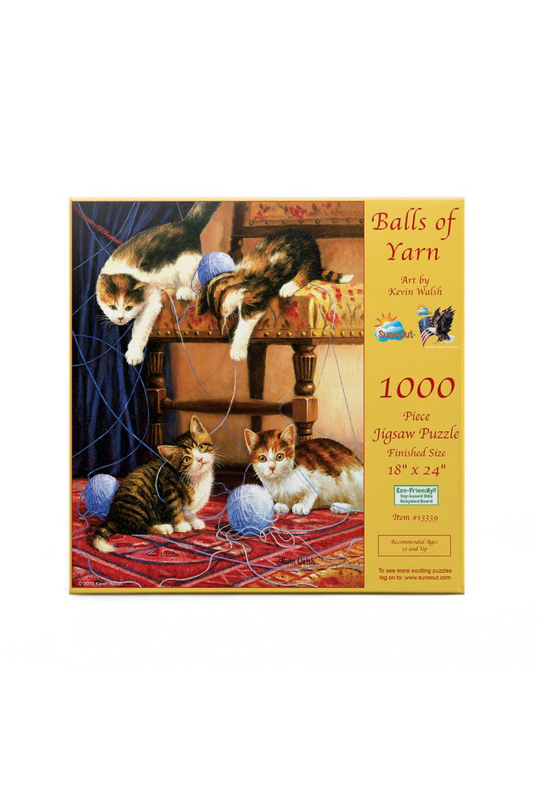 Balls of Yarn 500 piece Jigsaw Puzzle for Adults, Alternate, color, Multicolor