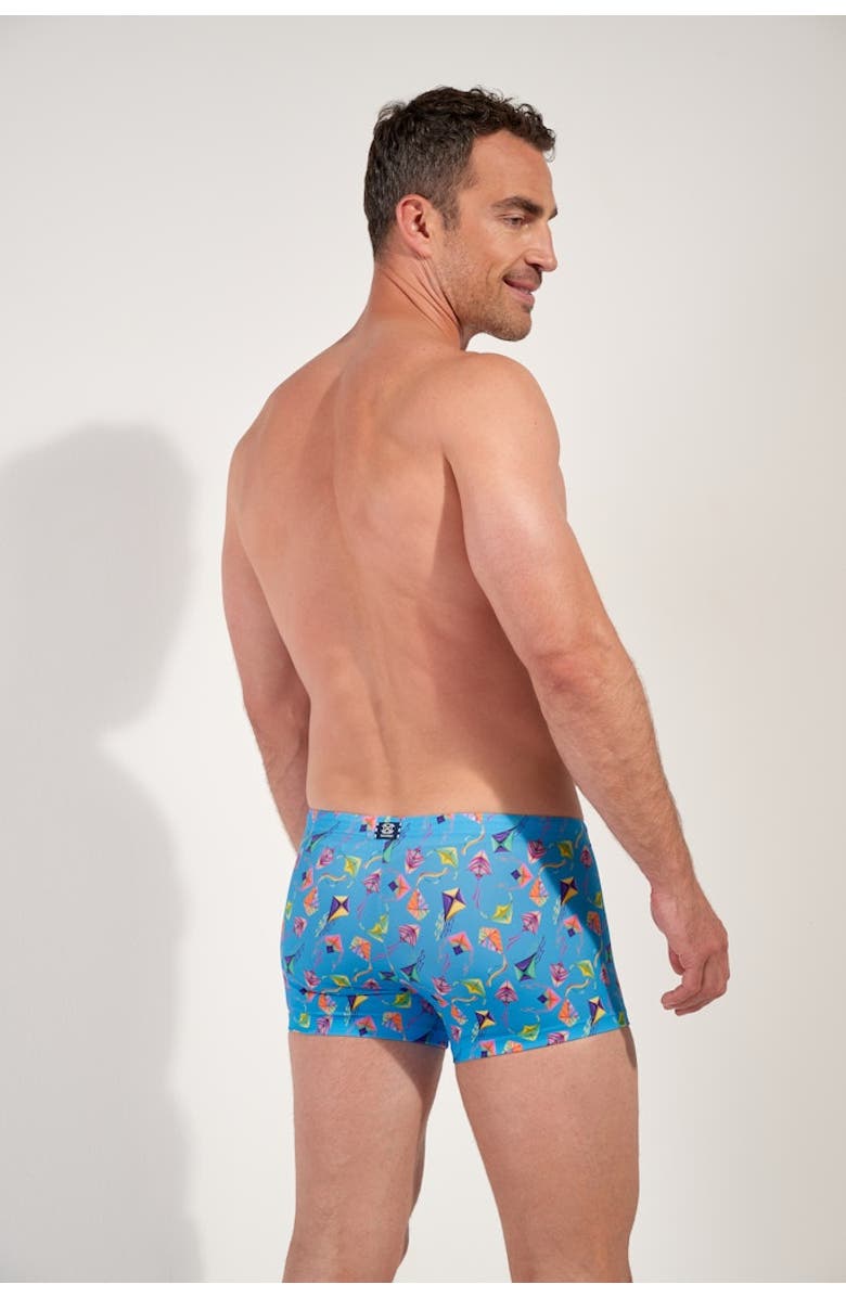 HOM Lido Swim Shorts, Alternate, color, Blue Print