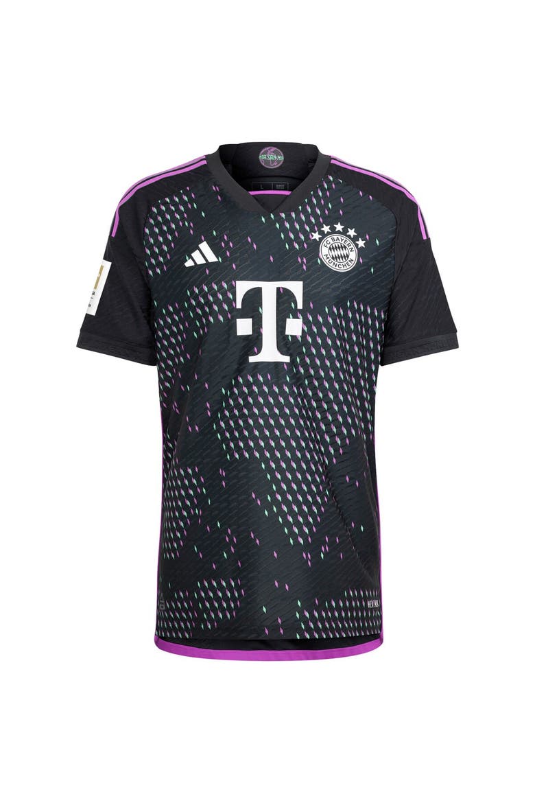 Men's adidas  Black Bayern Munich 2023/24 Away Authentic Patch Jersey, Alternate, color, Black