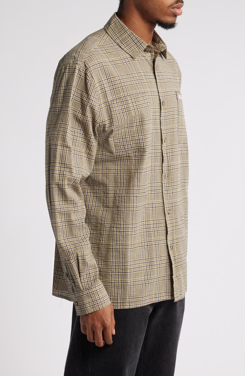 Butter Goods Equipt Plaid Cotton Button-Up Shirt, Alternate, color,