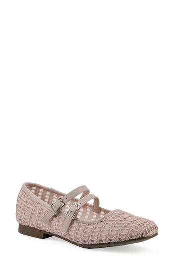 Cliffs By White Mountain Besnik Mary Jane Flat In Light Pink