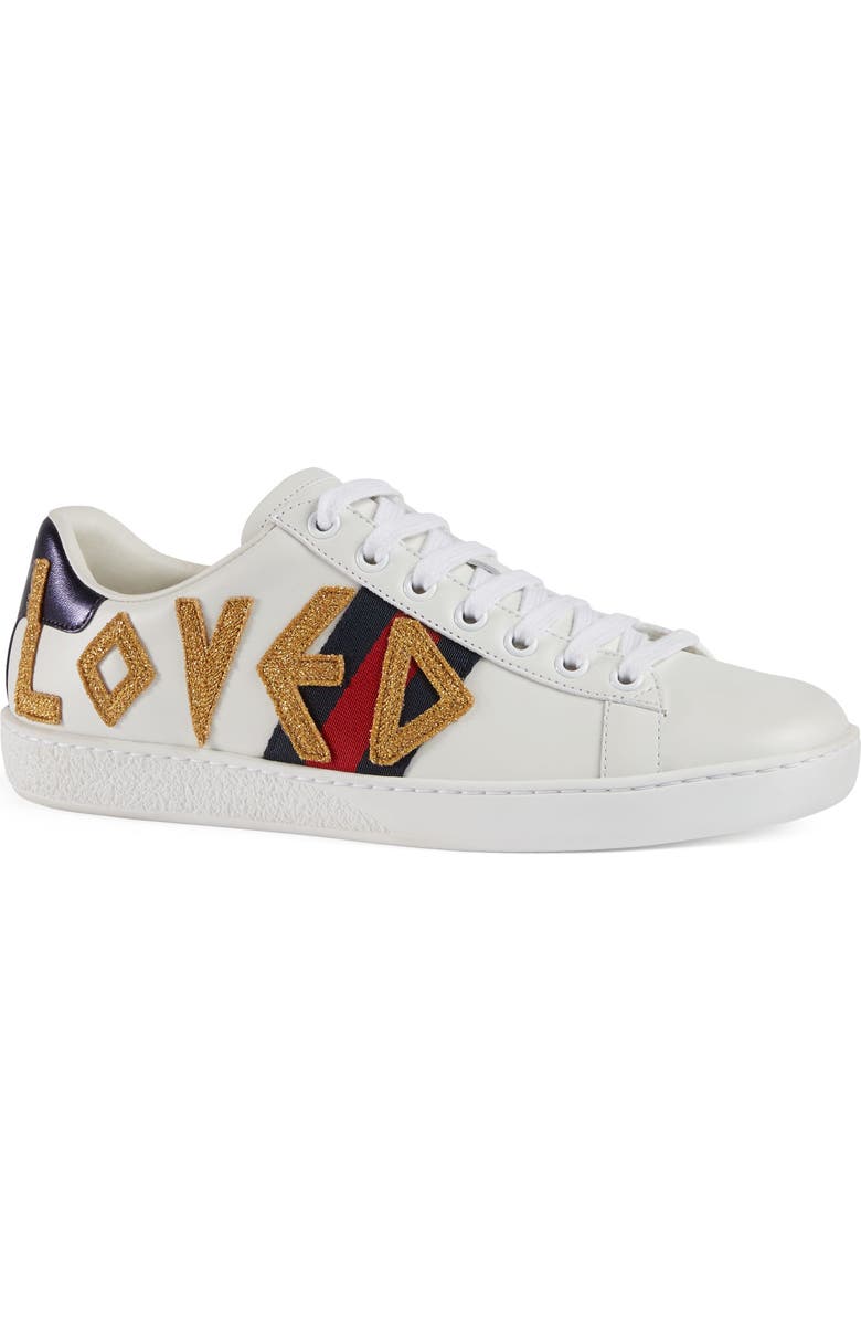 Gucci New Ace Loved Sneakers, Main, color,