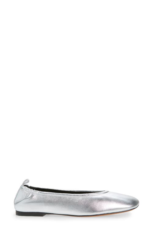 3.1 Phillip Lim Id Stretch Back Ballet Flat In Silver