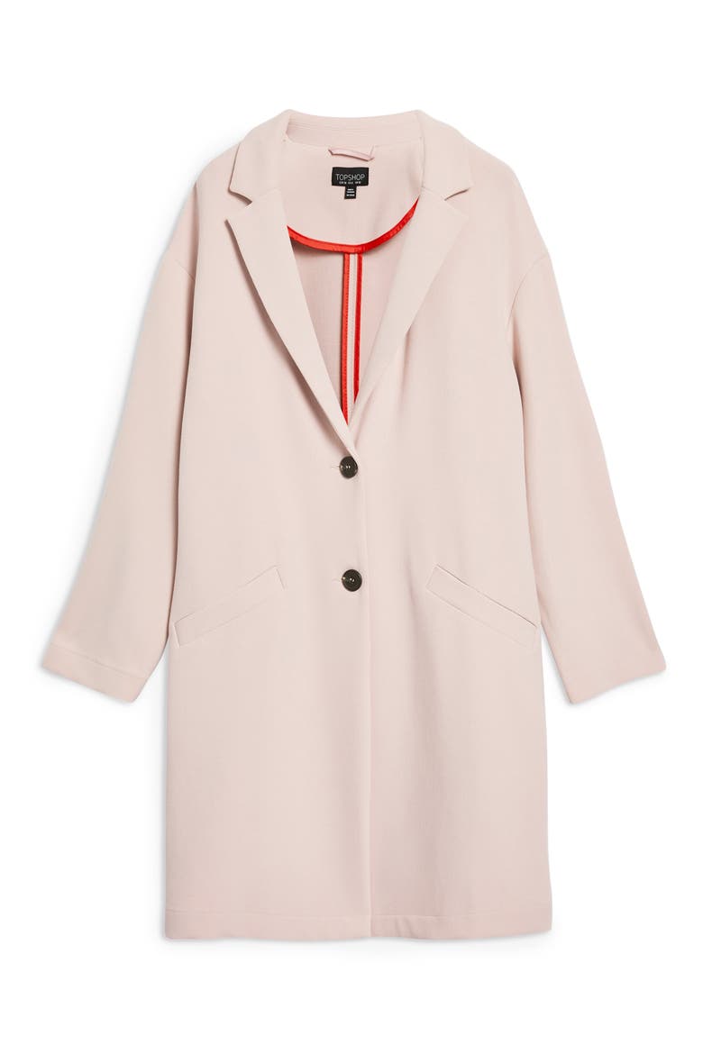 Crepe Coat, Alternate, color, BLUSH