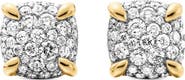 David Yurman Chatelaine® Stud Earrings in 18K Gold & Pavé Diamonds