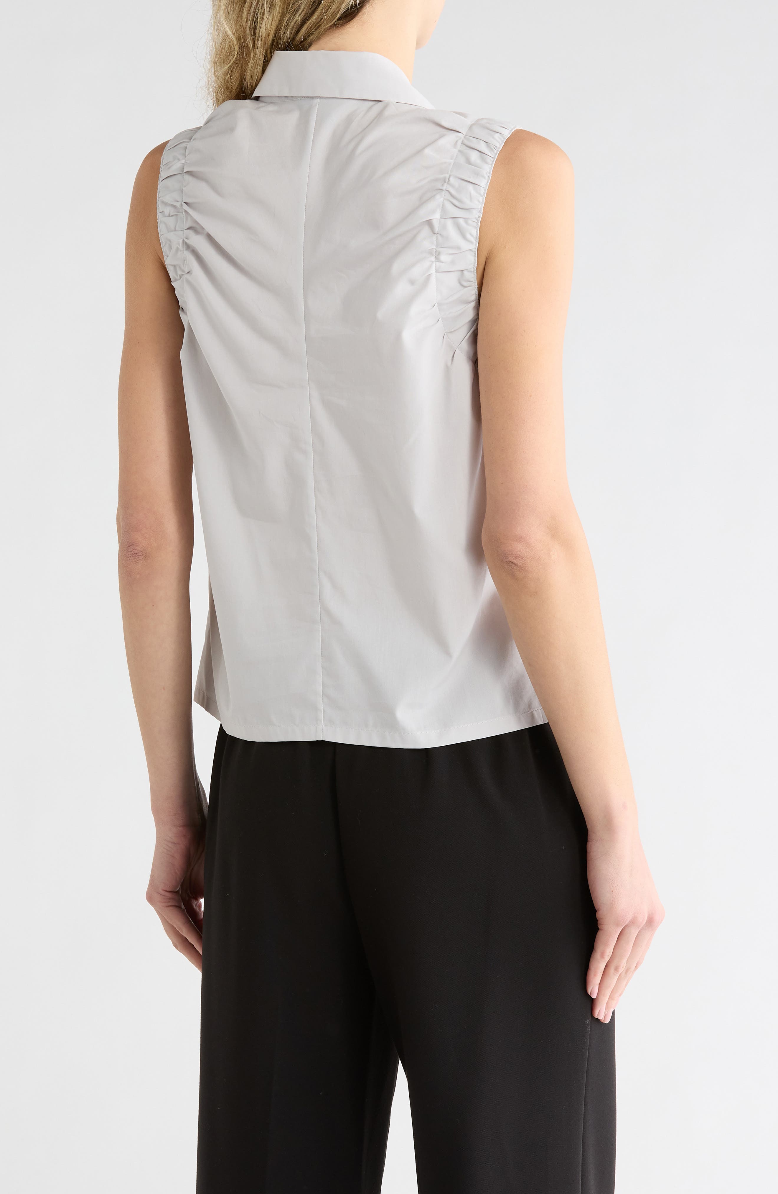 Georgina Ruched Button-Up Shirt - image 4
