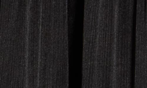 Halogen ® Satin Long Sleeve Tiered Maxi Dress In Black