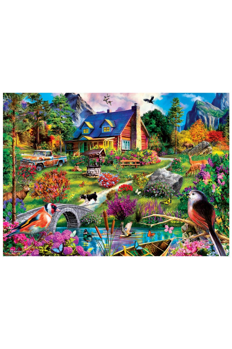 Hillside Cottage 1000 Piece Puzzle, Alternate, color, Multicolor