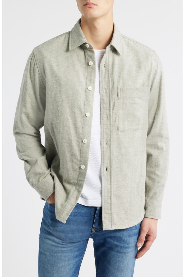 Owen Relaxed Fit Button-Up Shirt, Main, color, GREEN