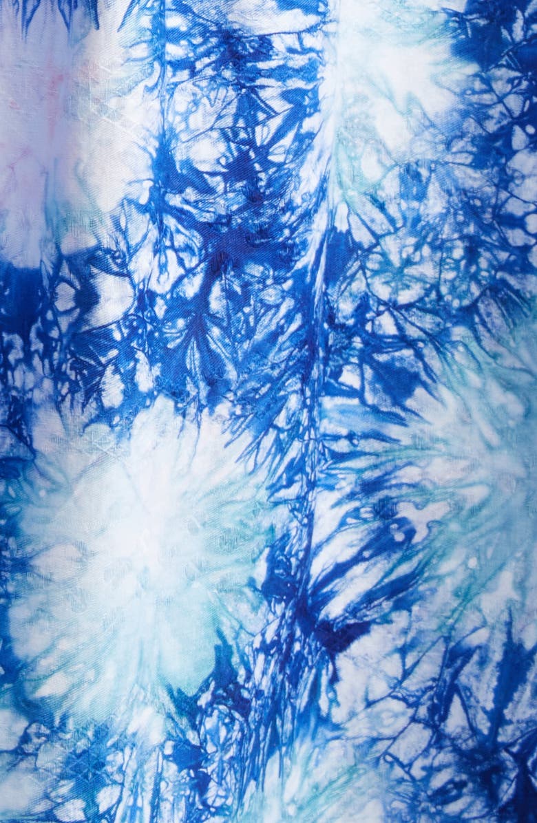 BUSAYO Funbi Tie Dye Cotton Midi Wrap Dress, Alternate, color, 