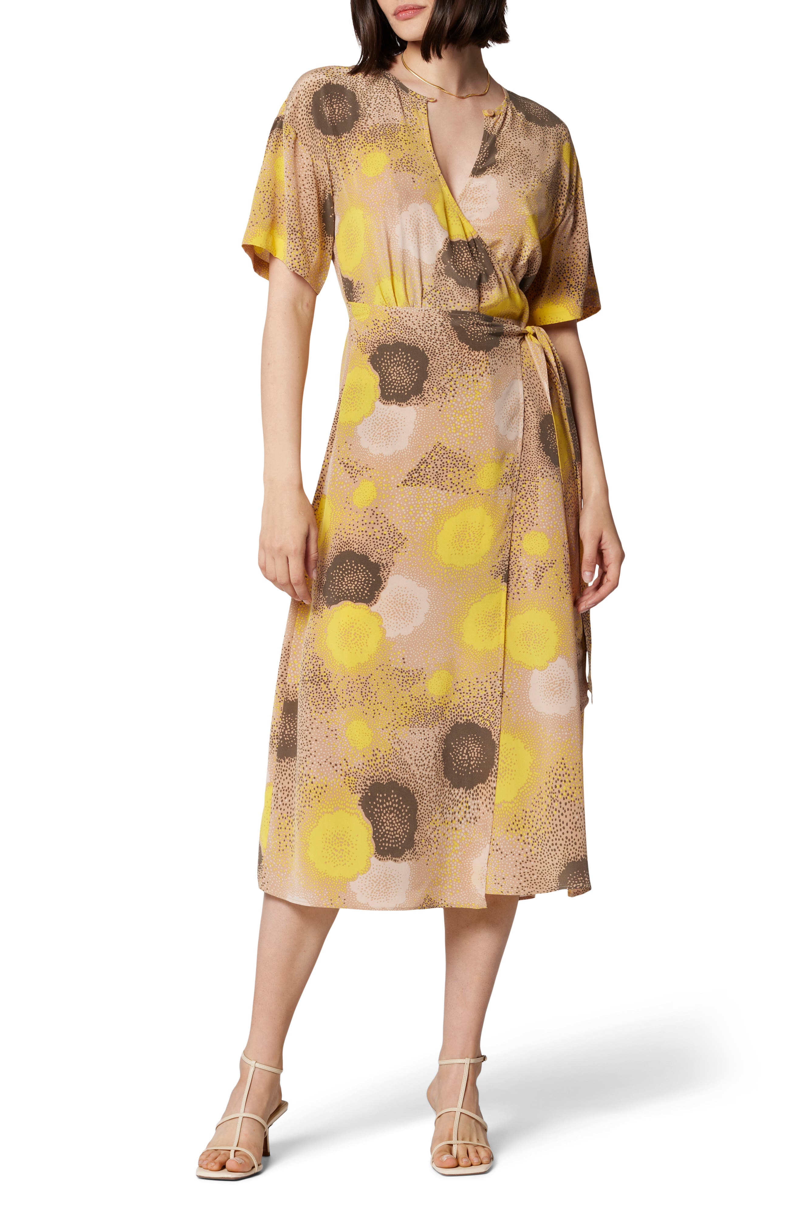 Korinne Silk Wrap Dress