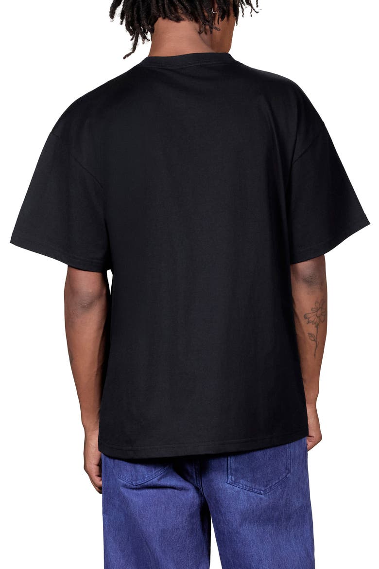 Blurred Graphic T-Shirt, Alternate, color, BLACK