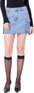 English Factory Denim Cargo Miniskirt
