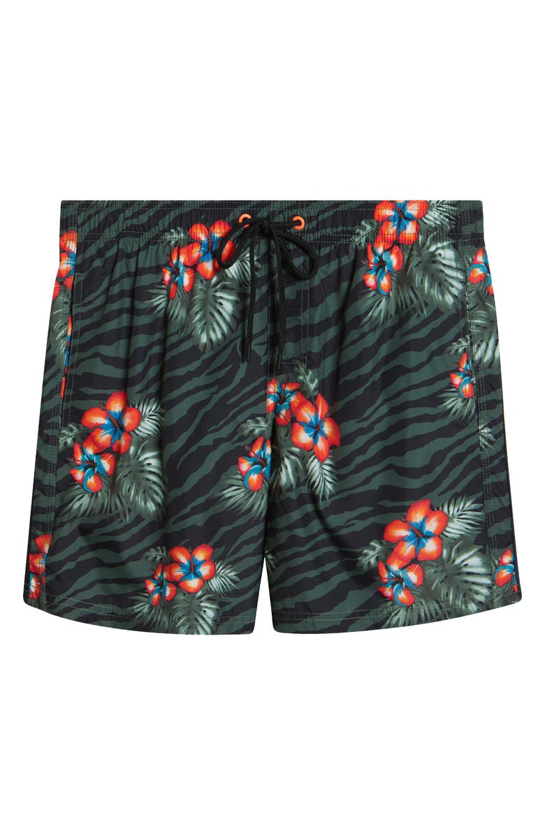 Sundek Floral Board Shorts, Alternate, color, Thyme
