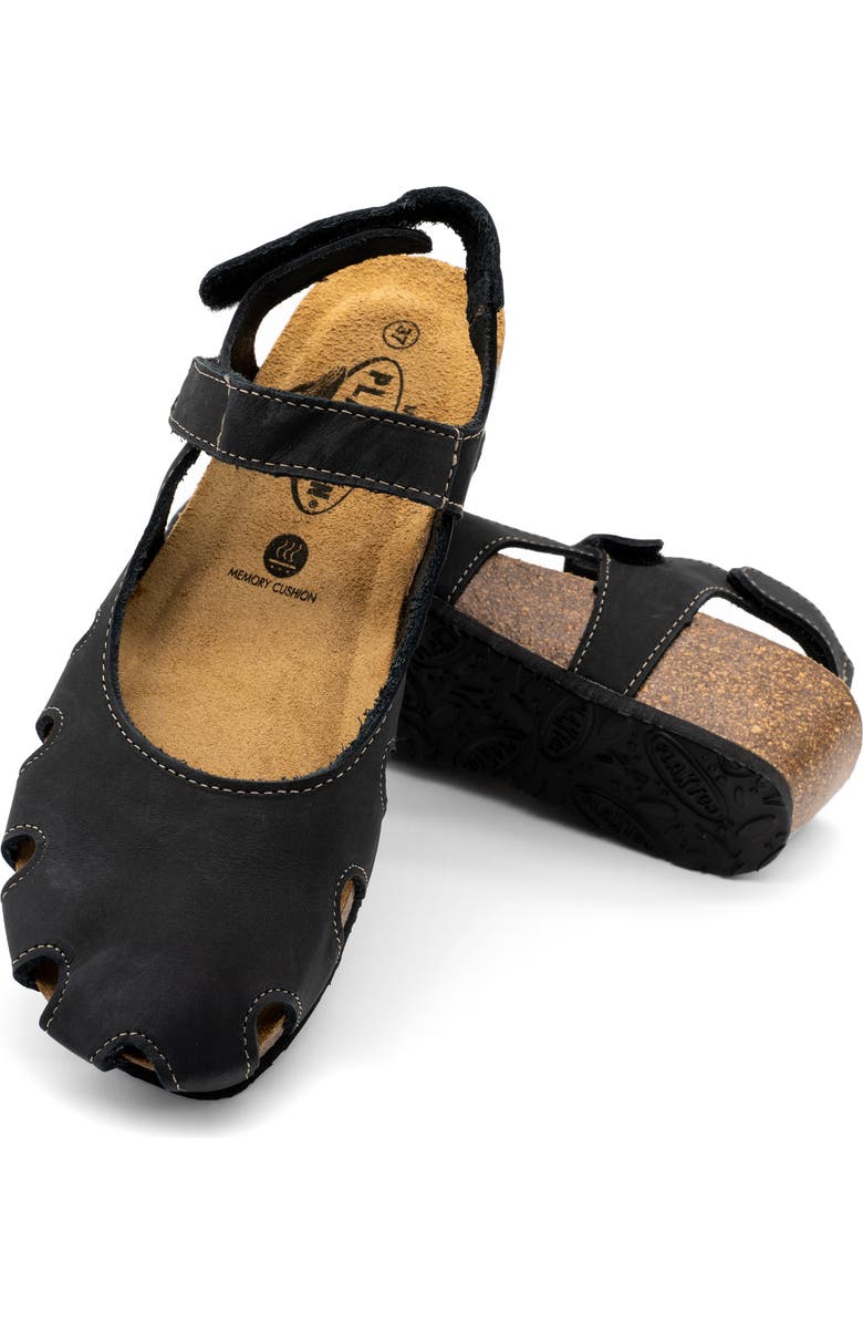 Plakton Amy Sandal, Alternate, color, Nobuck Negro
