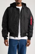 Alpha Industries MA-1 Hood Relaxed Bomber Jacket