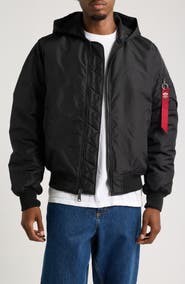 Alpha Industries MA-1 Hood Relaxed Bomber Jacket