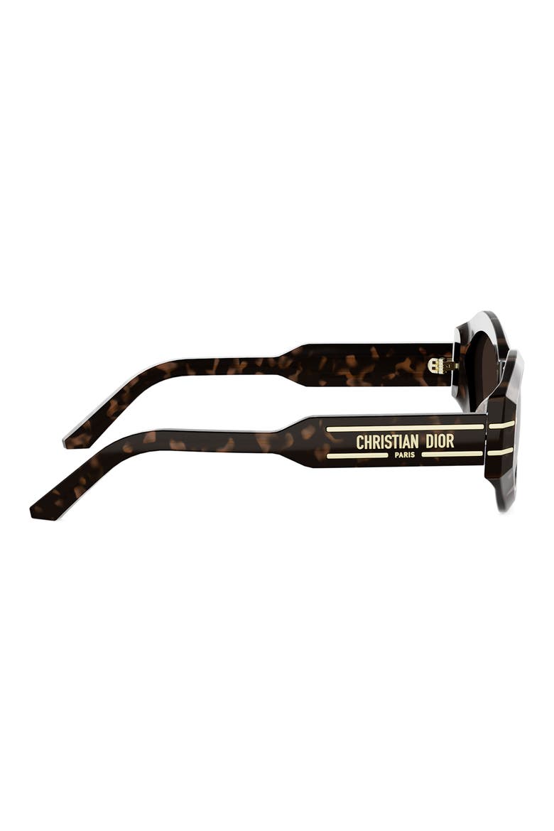 'DiorSignature B1U 55mm Butterfly Sunglasses, Alternate, color, HAVANA / GRADIENT BROWN