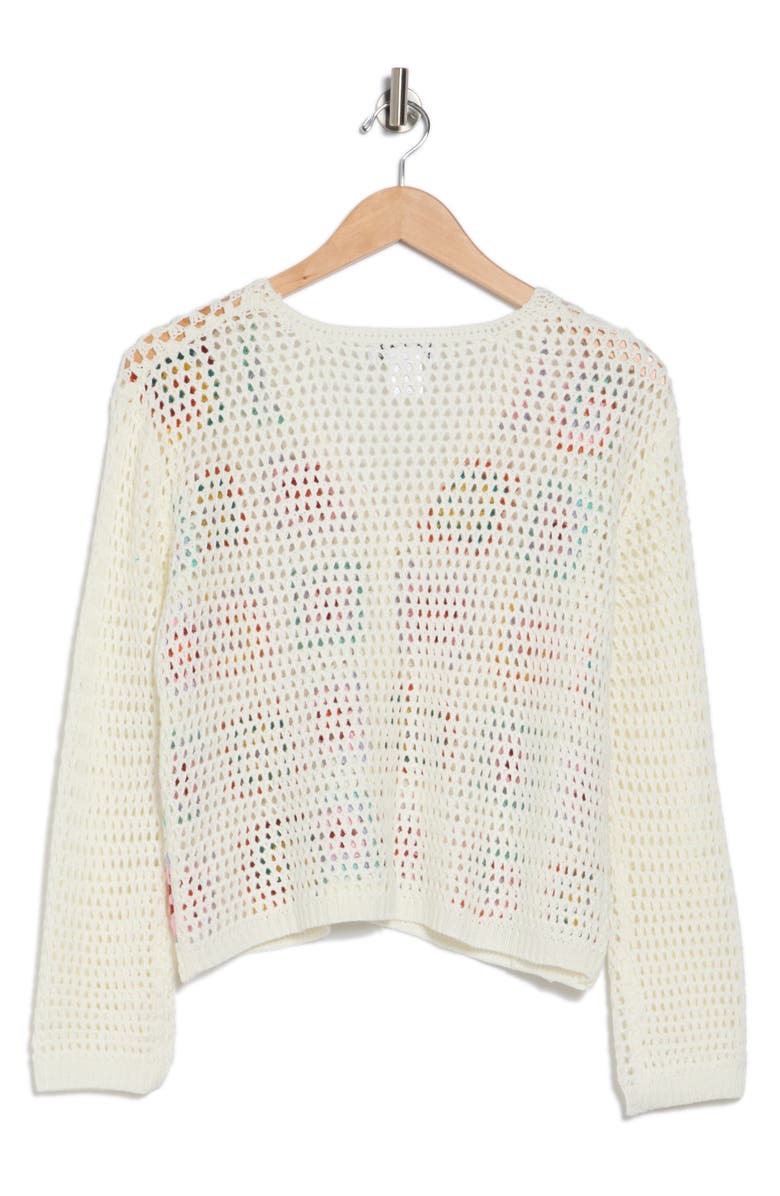 Cotton Emporium Patchwork Granny Square Cardigan Sweater, Alternate, color, 