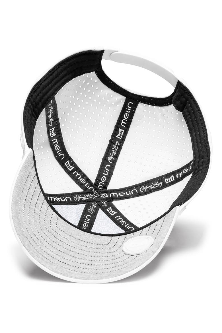 A-Game Hydro Performance Snapback Hat, Alternate, color, WHITE