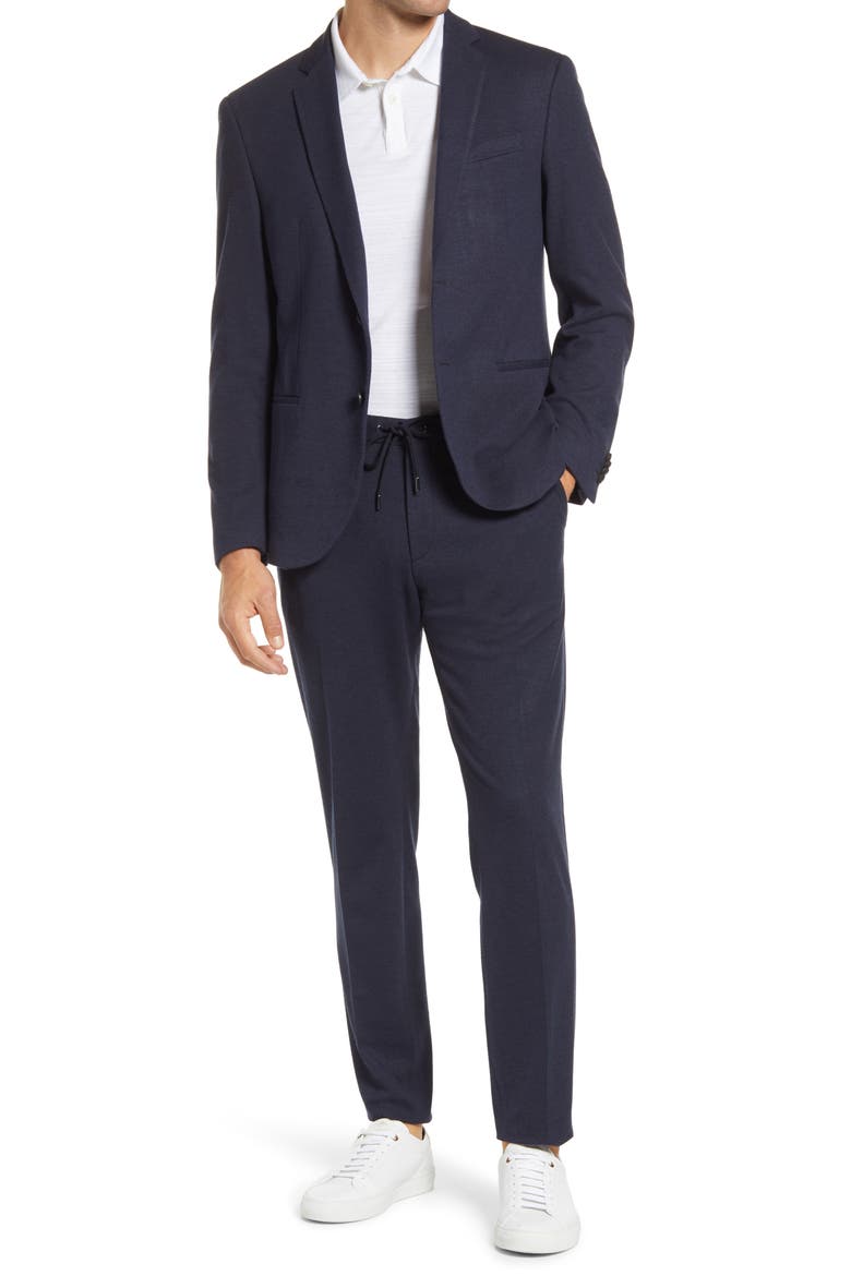 Norwin Slim Fit Solid Stretch Sport Coat, Alternate, color, NAVY