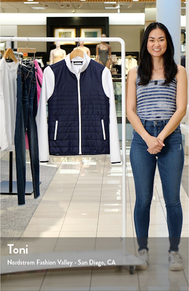 Martina Colorblock Quilted Hybrid Jacket, sales video thumbnail