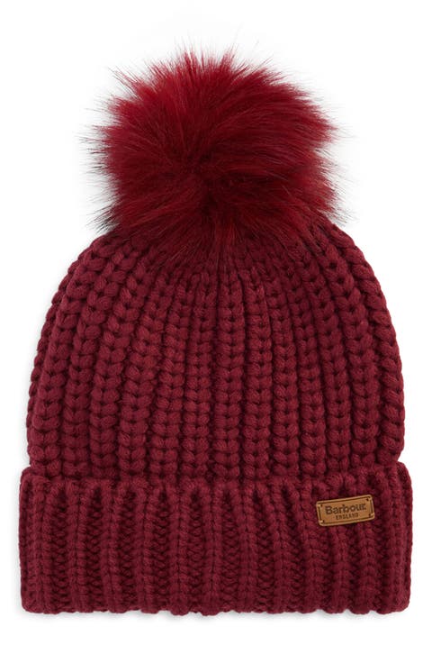 Saltburn Faux Fur Pom Beanie