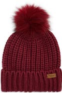 Barbour Saltburn Faux Fur Pom Beanie