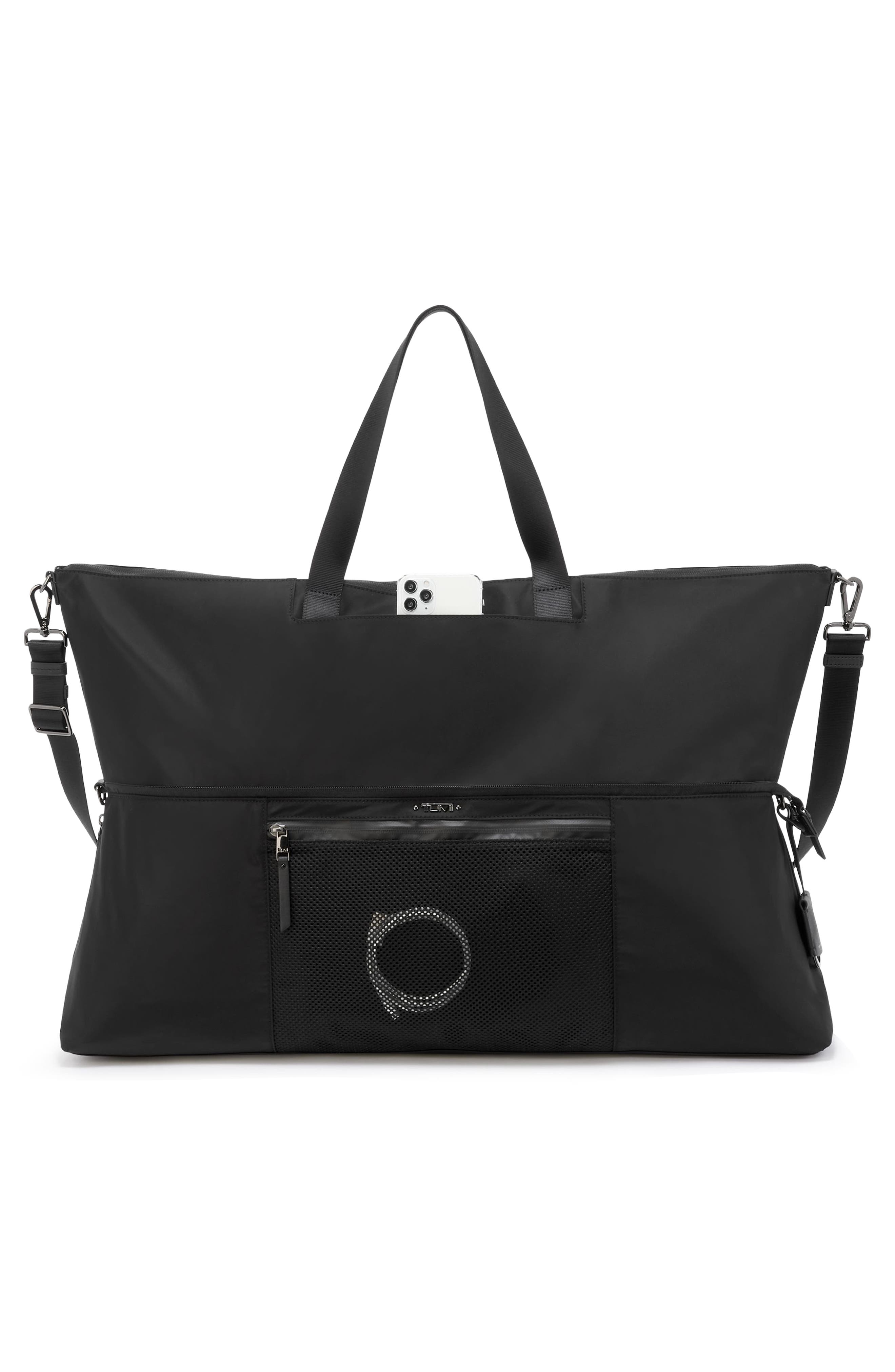Merida Yoga Sling Tote, Alternate, color, BLACK/ GUNMETAL