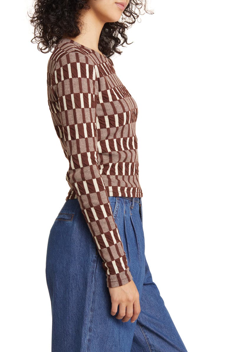 Madewell Fine Rib Long Sleeve Supercrop T-Shirt, Alternate, color,