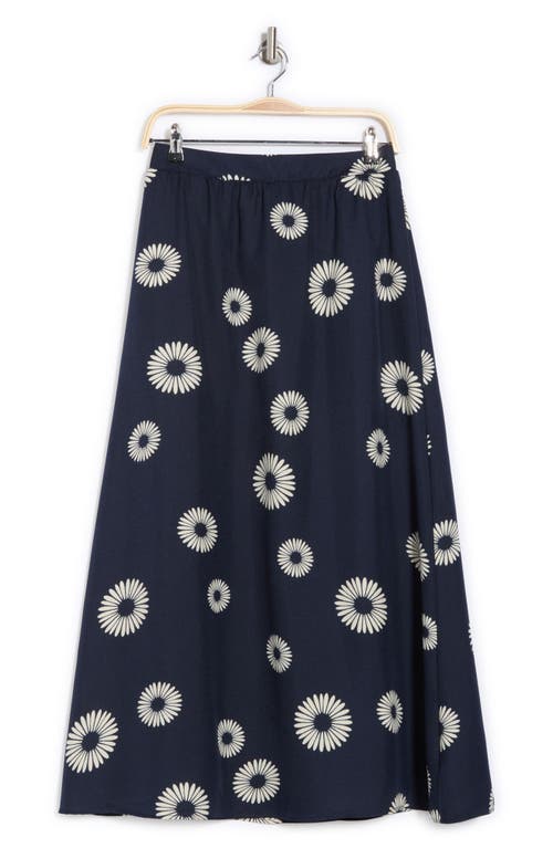 Bobeau A-line Maxi Skirt In Blue