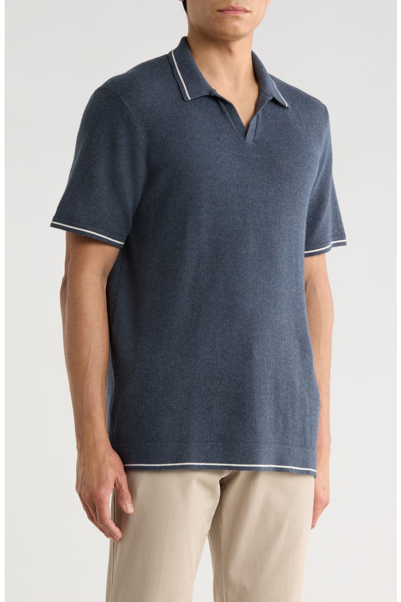 Liam Knit Polo, Alternate, color, DARK INDIGO