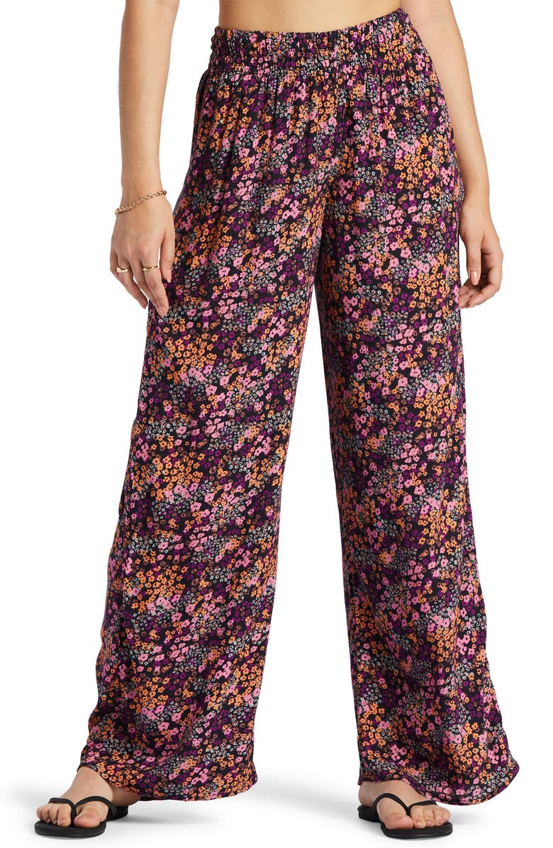 Roxy Forever & a Day Floral Wide Leg Pants, Main, color, 