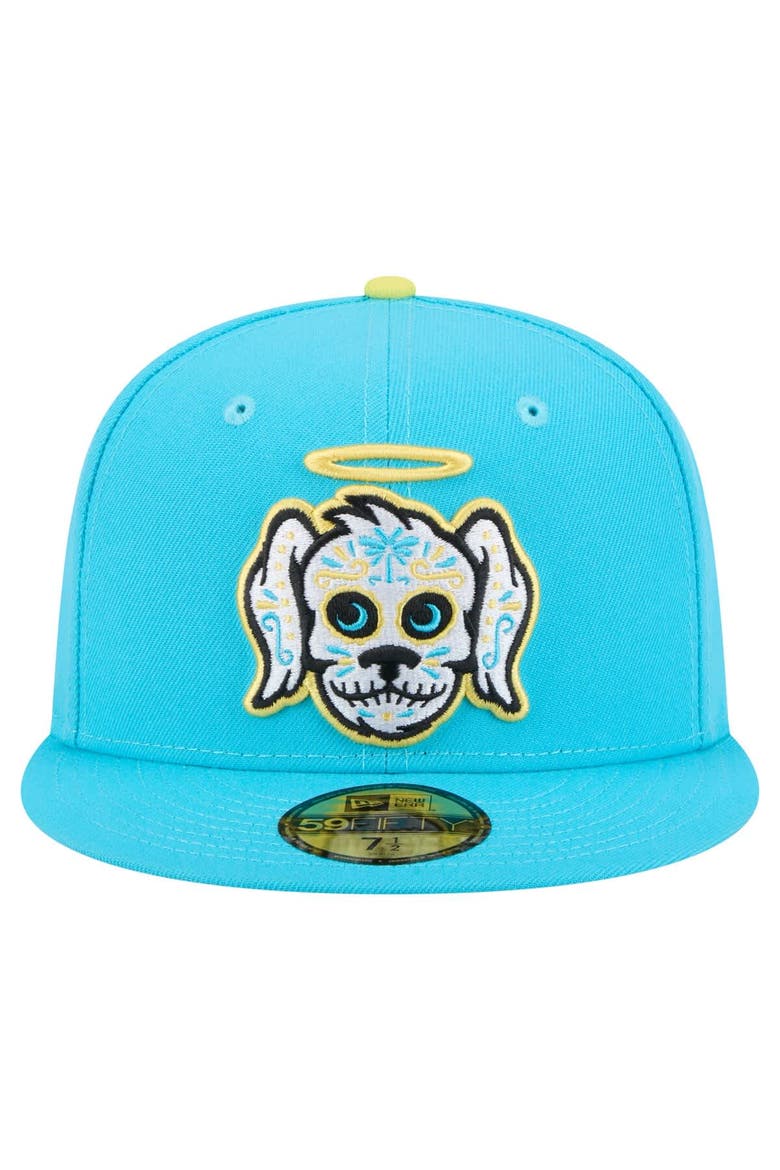 Men's New Era Light Blue Charleston RiverDogs Copa de la Diversión 59FIFTY Fitted Hat, Alternate, color, Light Blue