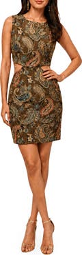 holiCHIC Roma Paisley Cutout Sheath Dress
