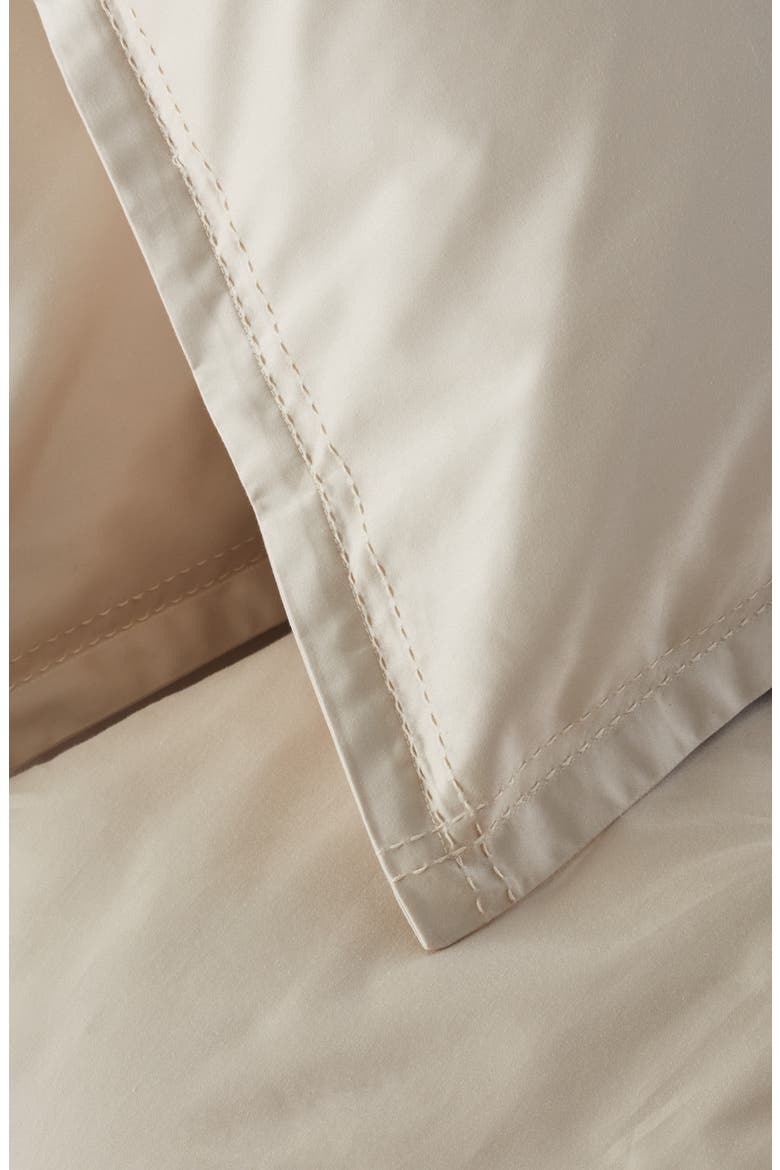 400 Thread Count Organic Cotton Sateen Duvet Cover & Shams Set, Alternate, color, BEIGE OATMEAL