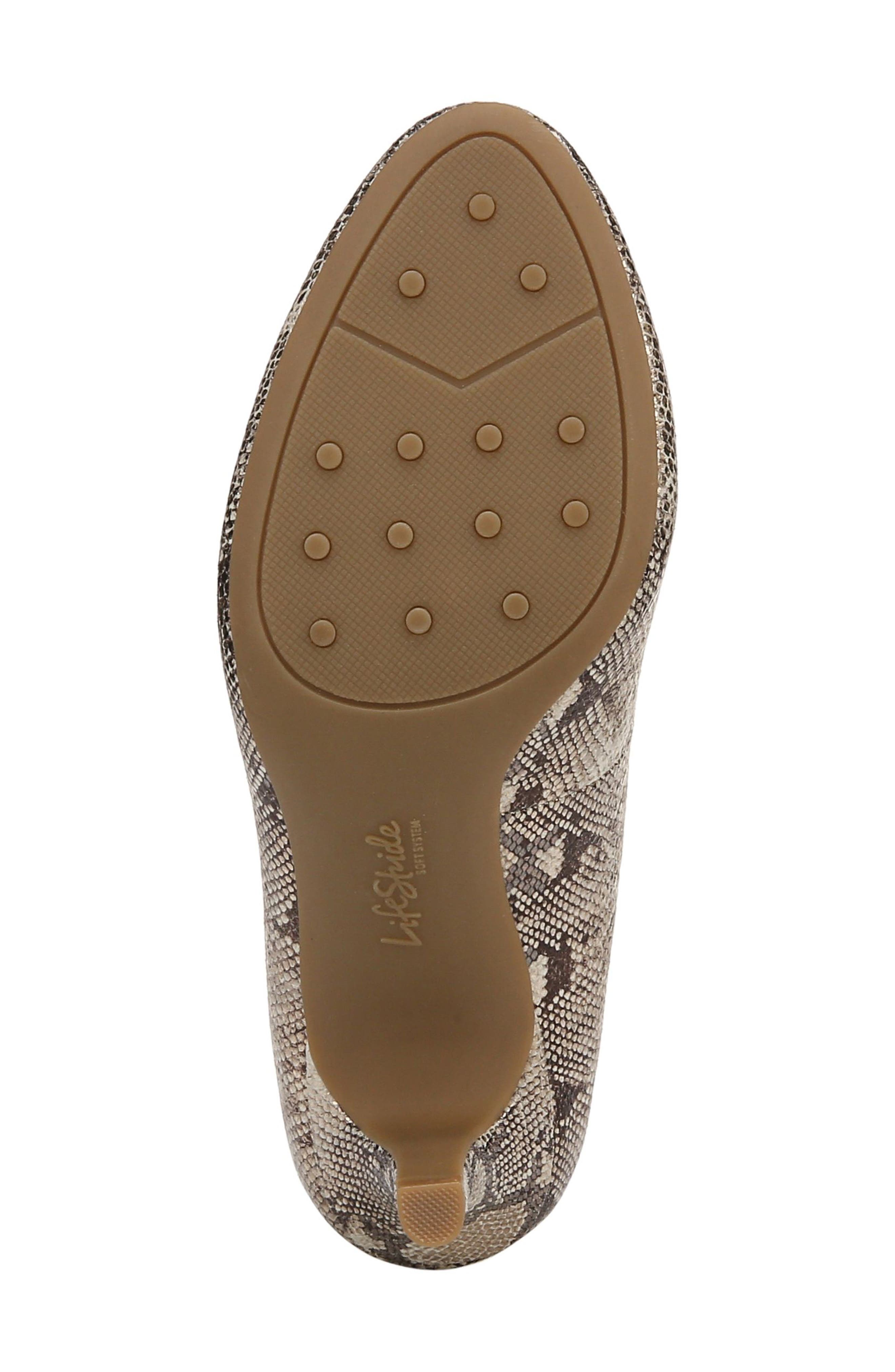 LifeStride Parigi Snake Embossed Pump, Alternate, color, Taupe