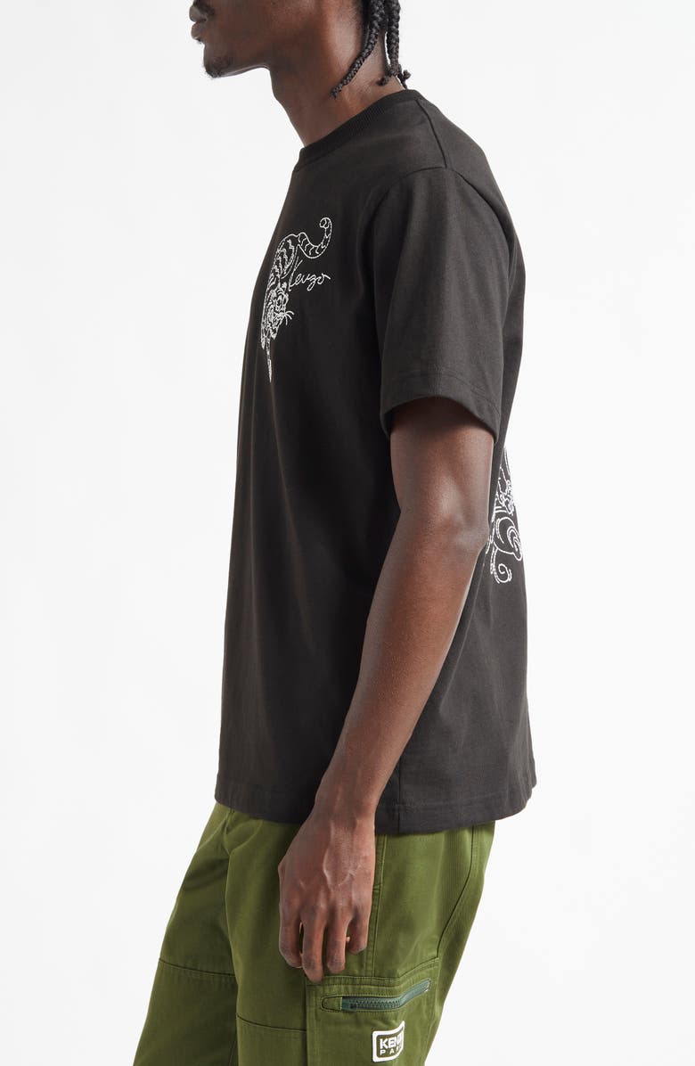 KENZO Embroidered Star Tiger Cotton T-Shirt, Alternate, color, 