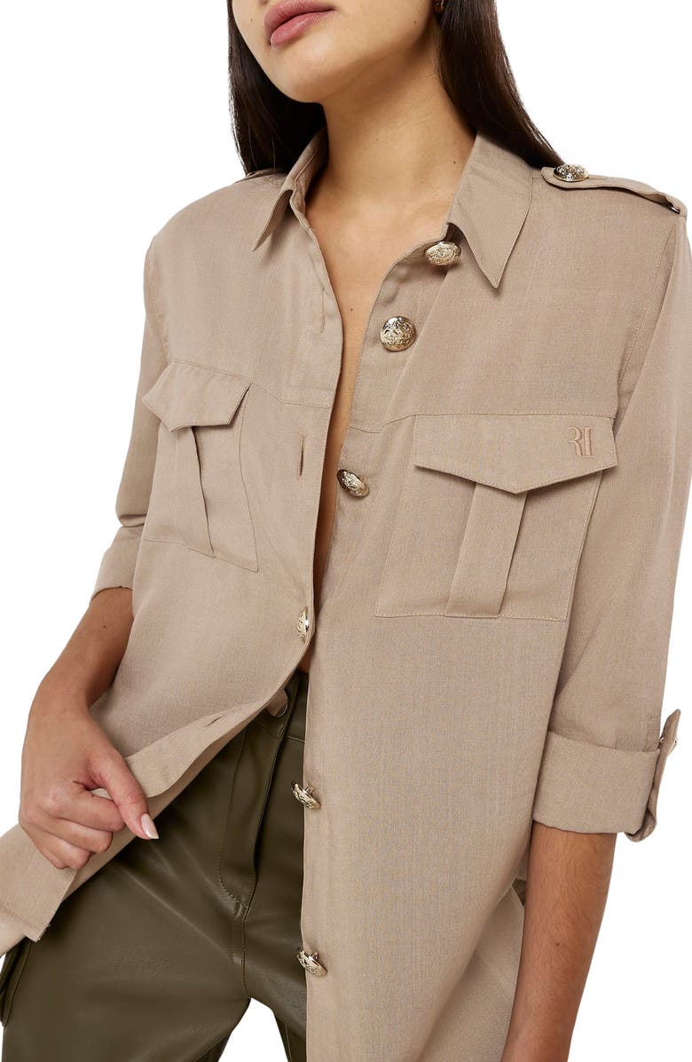 River Island Utility Shirt, Alternate, color, 