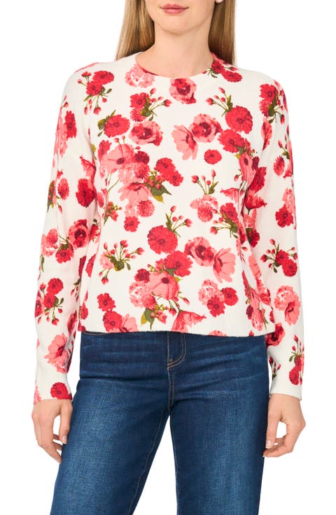 Floral Crewneck Sweater